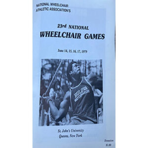 Poster for the 23rd national wheelchair games