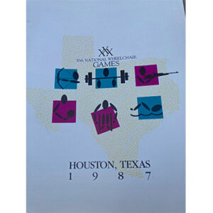 Poster for the 30th national wheelchair games