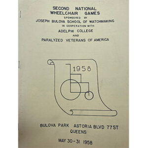 Poster for the second national wheelchair games