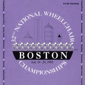 Poster for 32nd national wheelchair championships