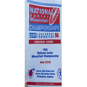 trifold cover for the national junior wheelchair championships