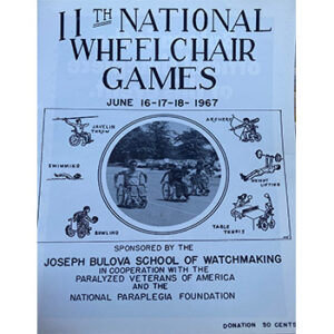 Poster for the 11th national wheelchair games