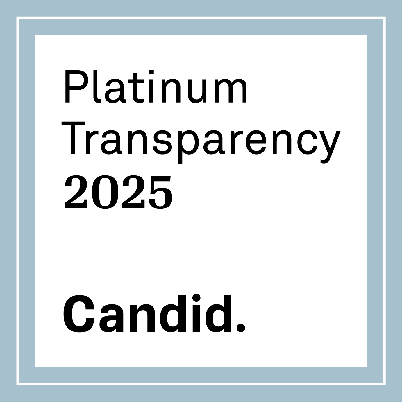 Candid 2025 Platinum seal